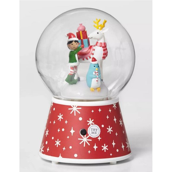 Target | Holiday | Animated Light Up Christmas Snow Globe Nwt | Poshmark